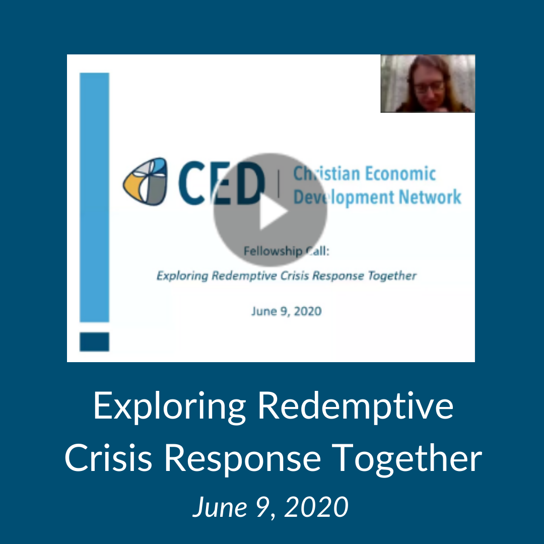 Webinar: Exploring Redemptive Crisis Response Together