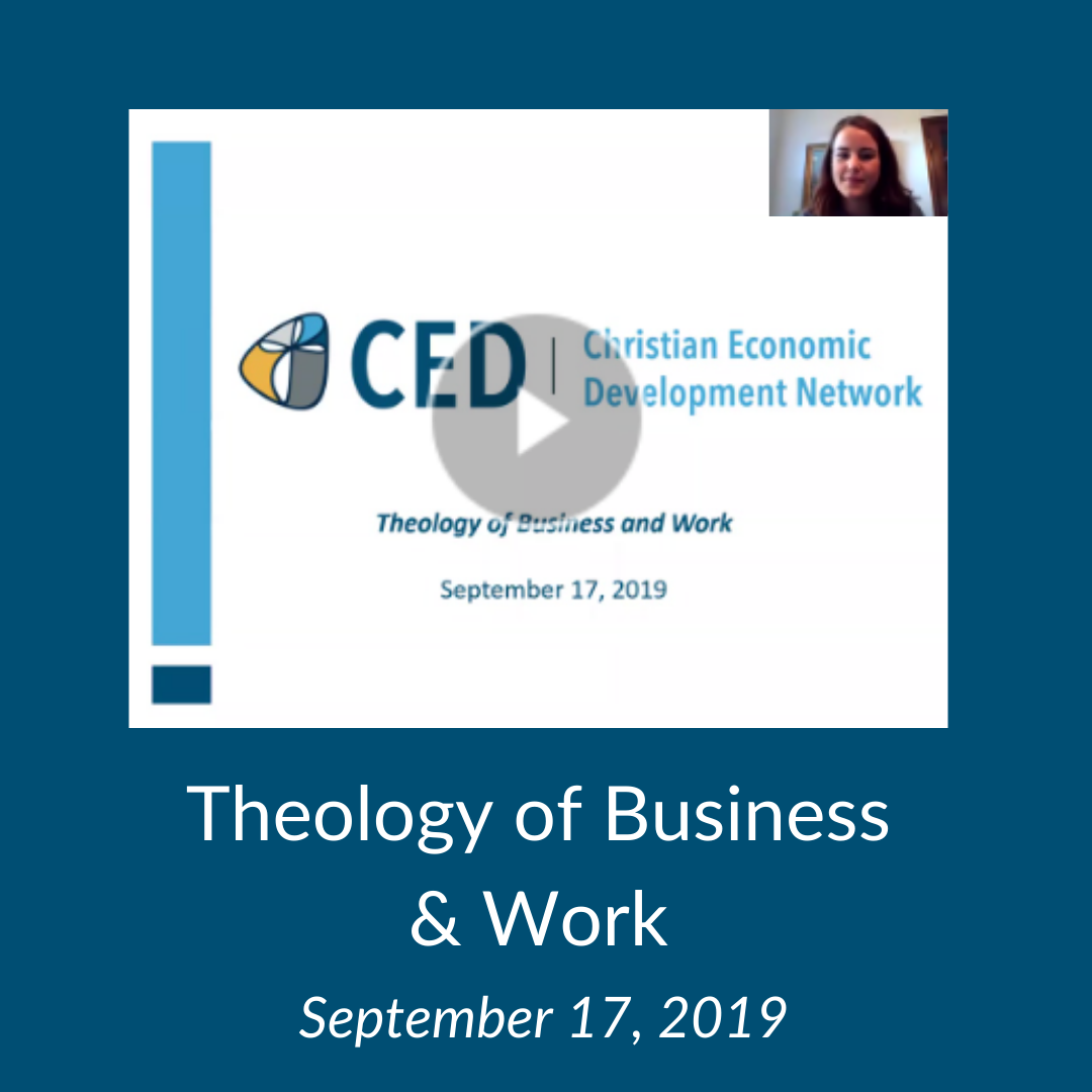 Theology of Business and Work