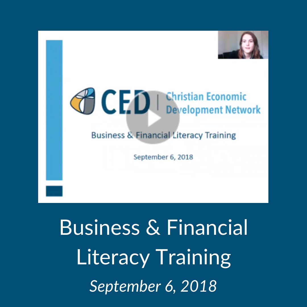 Webinar: Business and Financial Literacy Training