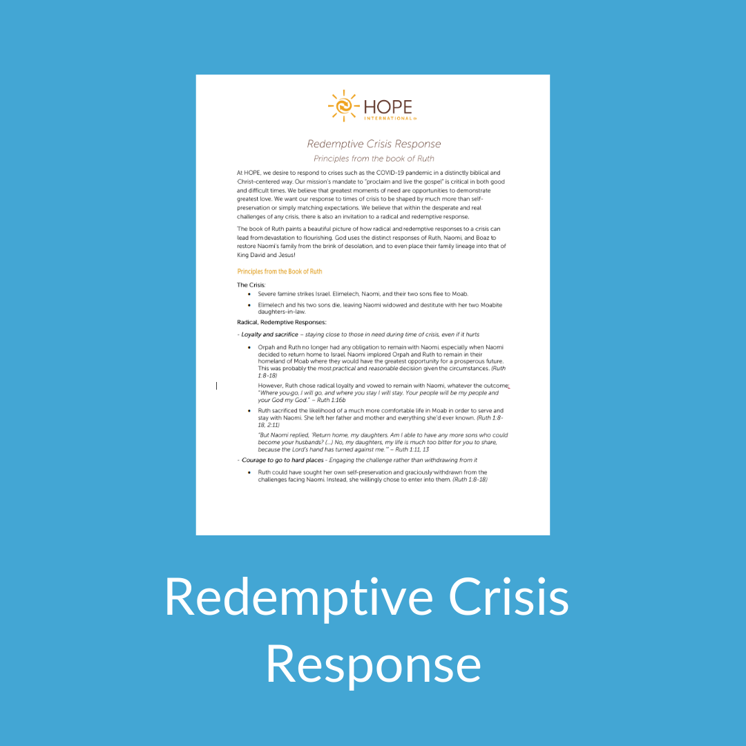 Redemptive Crisis Response