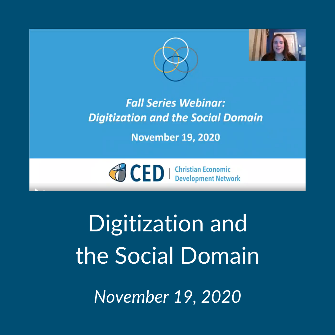 Webinar: Digitization and the Social Domain